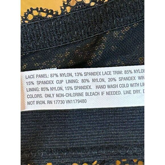 Auden Unlined Bralette Black Lace  Size 3X NWT (8042) - Picture 7 of 7